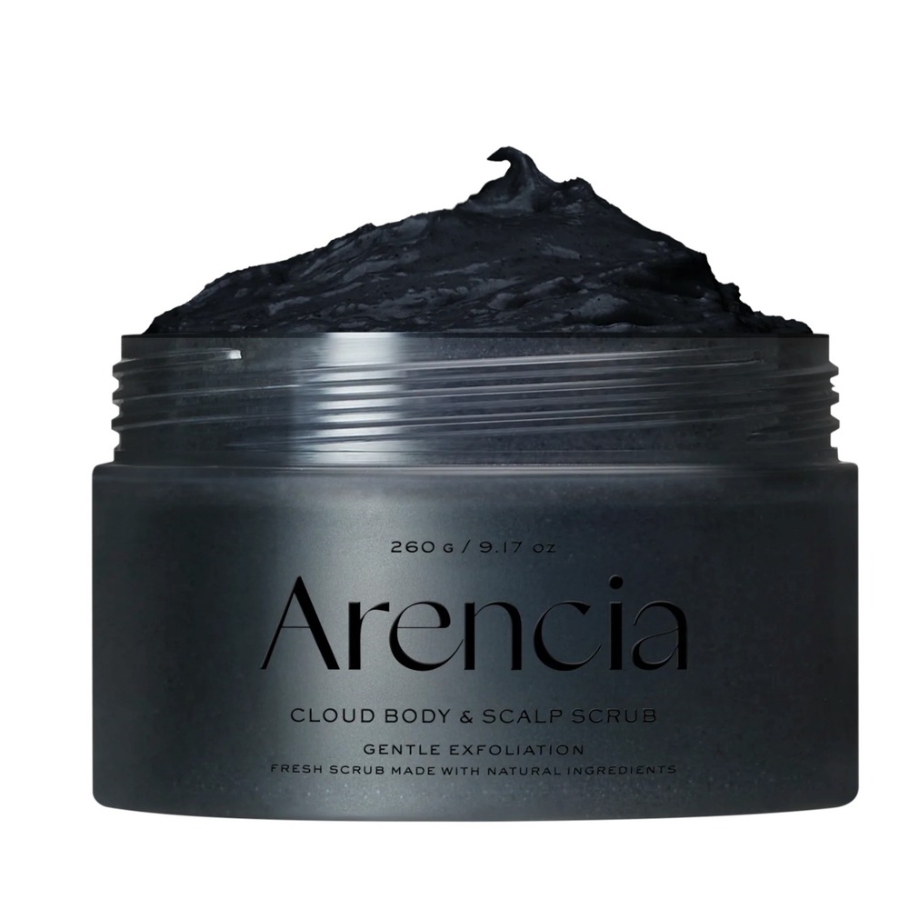 Arencia Black Fresh Cloud Sea Salt Scrub Body Scalp Exfoliator Korean Beauty NIB